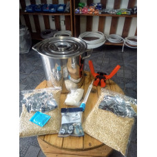 Kit de Equipamentos Para Produzir 5 Litros de Cerveja com Panela inox 20L