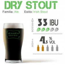 Kit para produzir 20 litros de Dry Stout 